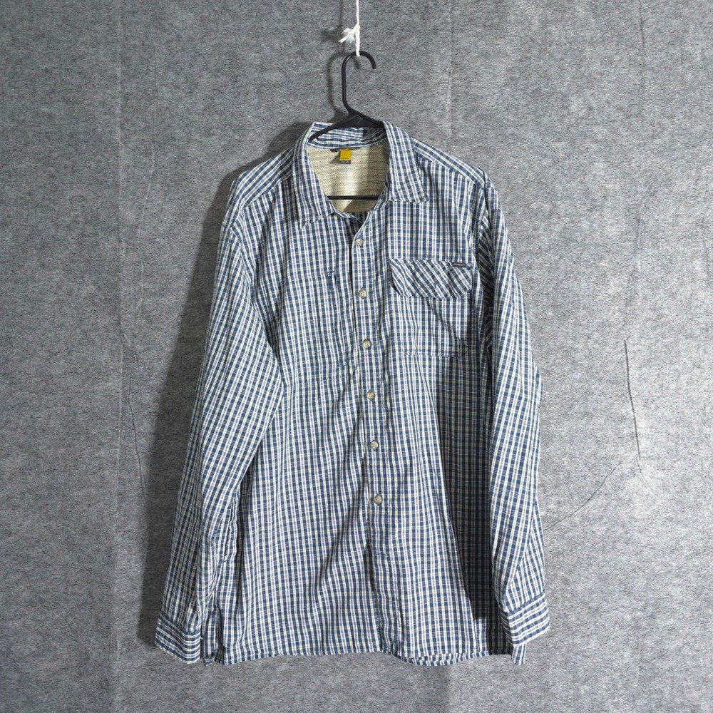 Eddie Bauer Travex Plaid Button Up Shirt Men TXL Long Sleeve Outdoor Work Casual - Picture 1 of 13